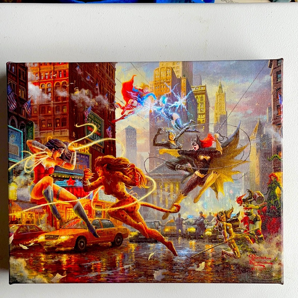Thomas Kinkade DC comics collection.